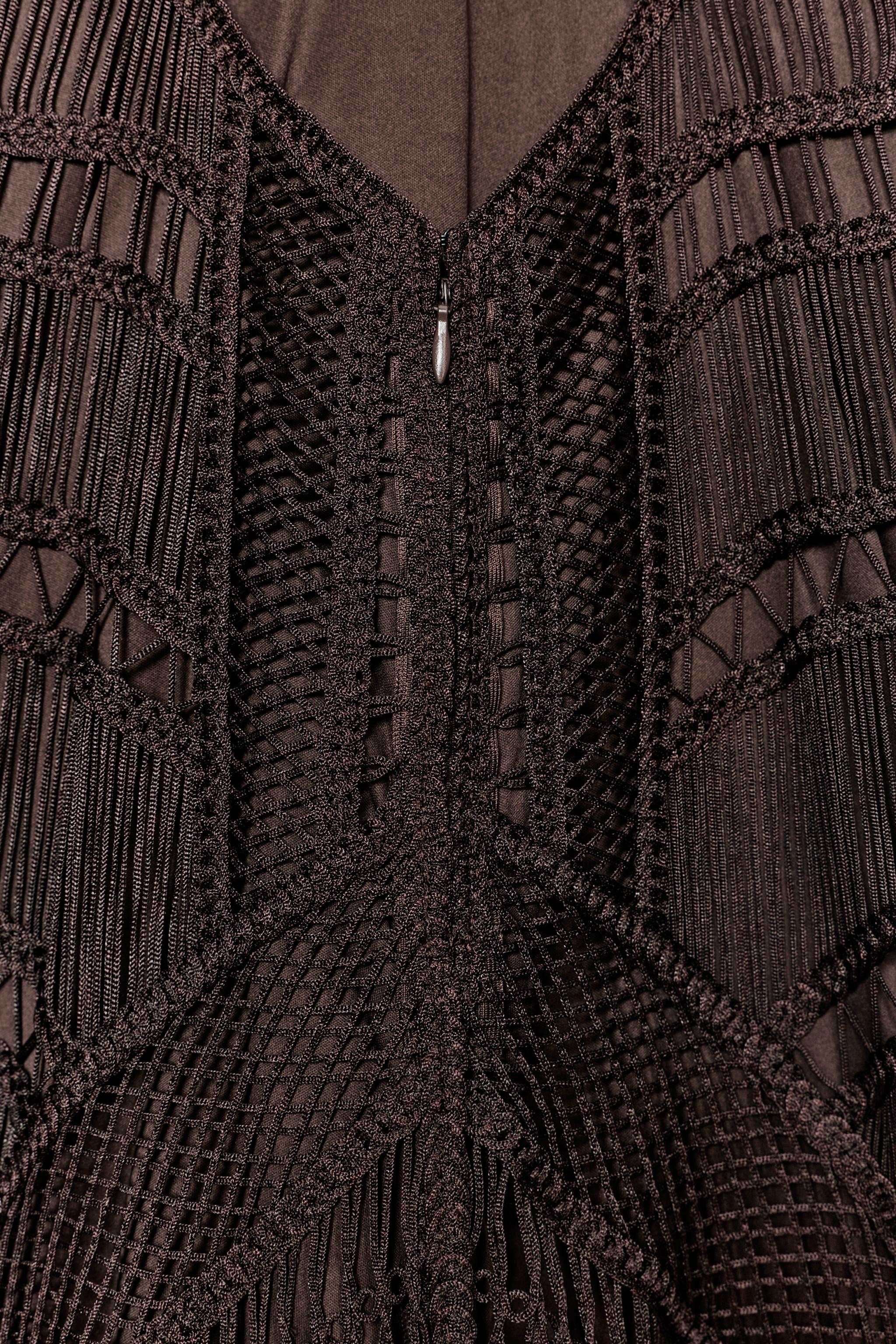 ZW COLLECTION FRINGED MAXI DRESS